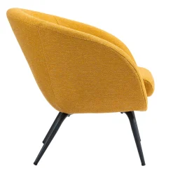 Chaise rembourrée - jaune