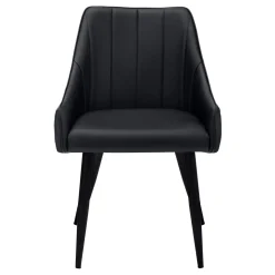 Chaises avec accoudoirs bas (bte de 2) - noir - Monarch