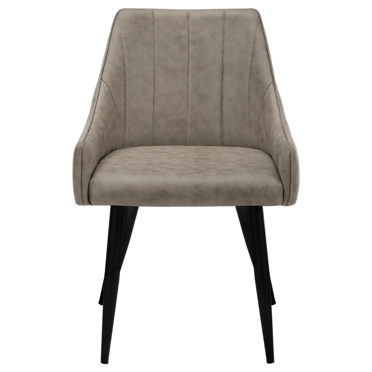 Chaises avec accoudoirs bas (bte de 2) - taupe - Monarch