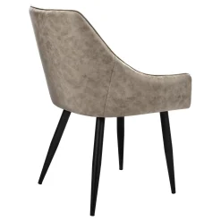 Chaises avec accoudoirs bas (bte de 2) - taupe - Monarch