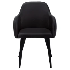 Chaises avec accoudoirs (bte de 2) - noir - Monarch