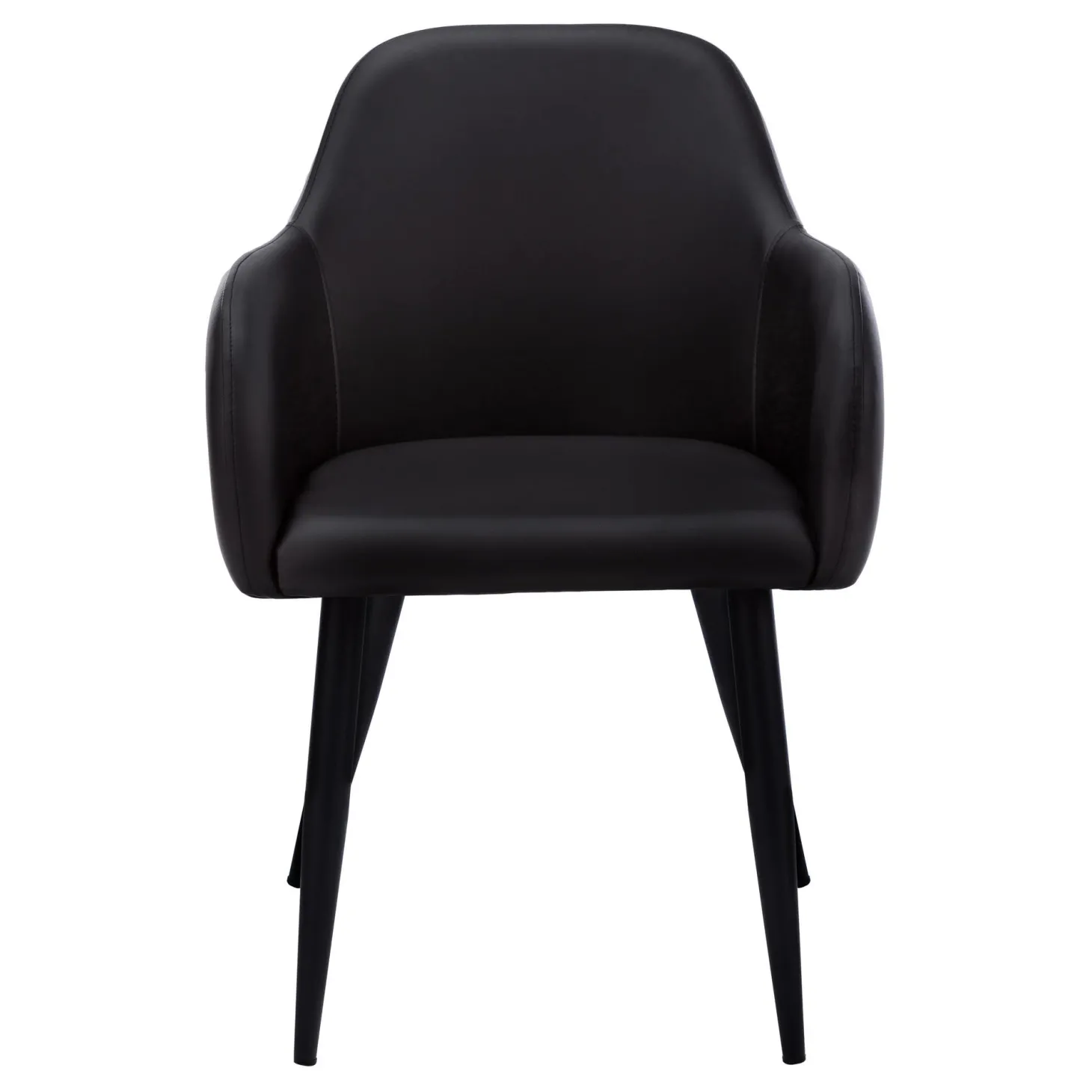 Chaises avec accoudoirs (bte de 2) - noir - Monarch