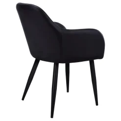 Chaises avec accoudoirs (bte de 2) - noir - Monarch