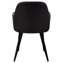 Chaises avec accoudoirs (bte de 2) - noir - Monarch