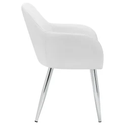 Chaises avec accoudoirs (bte de 2) - blanc - Monarch
