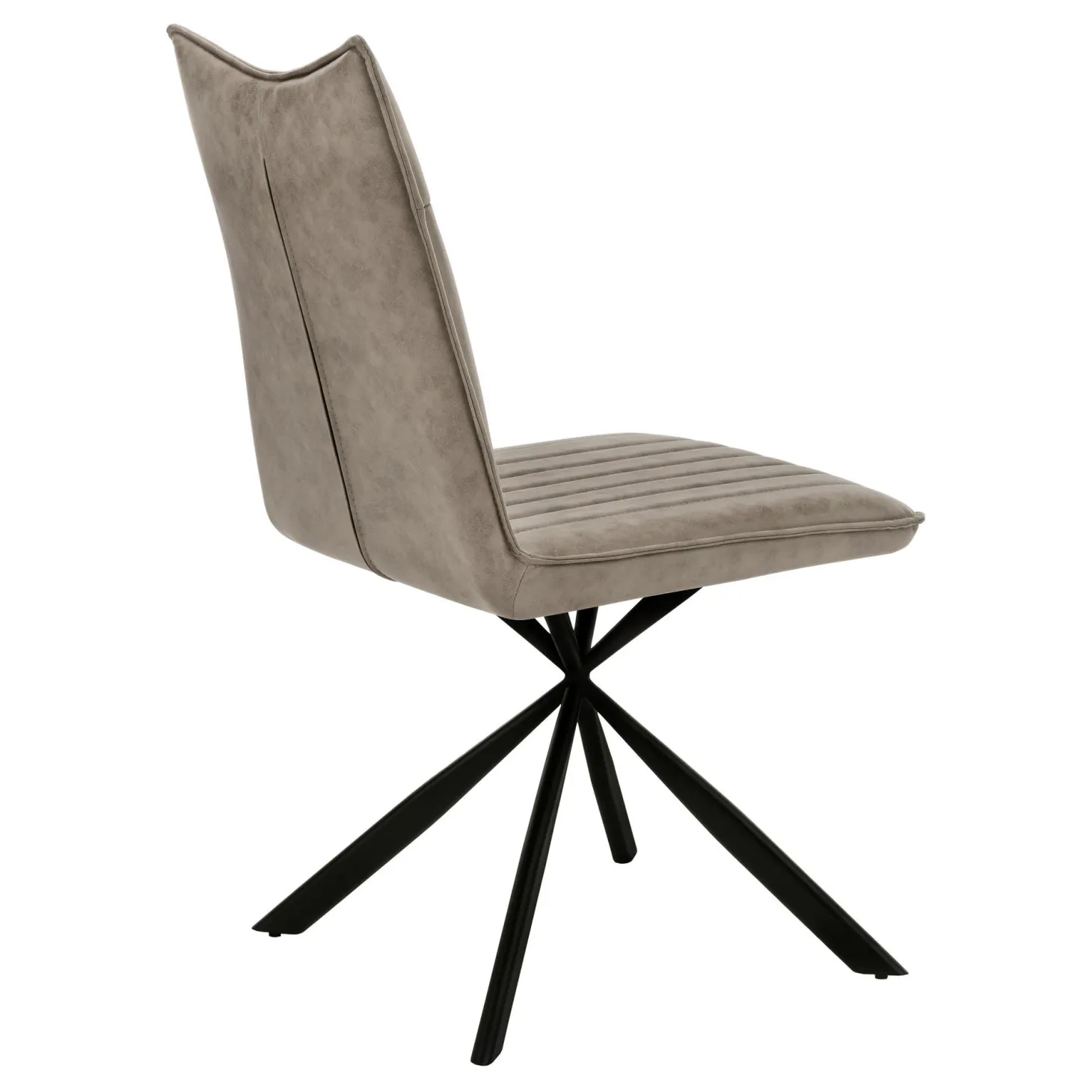Chaises avec piètement araignée noir (bte de 2) - taupe - Monarch