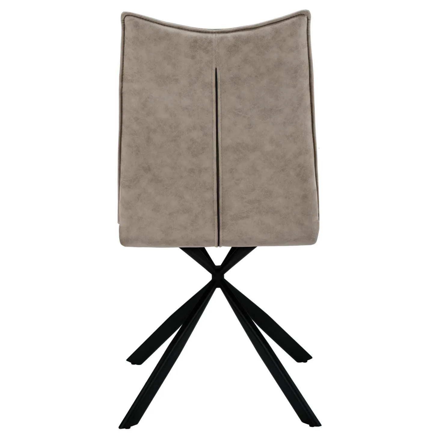 Chaises avec piètement araignée noir (bte de 2) - taupe - Monarch