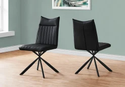 Chaises avec piètement araignée noir (bte de 2) - noir - Monarch