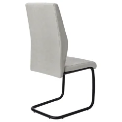 Chaises avec piètement noir (bte de 2) - gris - Monarch
