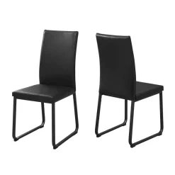 Chaises avec piètement noir (bte de 2) - noir - Monarch