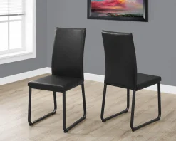 Chaises avec piètement noir (bte de 2) - noir - Monarch