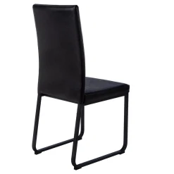 Chaises avec piètement noir (bte de 2) - noir - Monarch