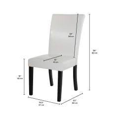 Chaises (bte de 2) - blanc