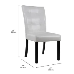 Chaises (bte de 2) - blanc