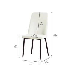 Chaises (bte de 2) - blanc
