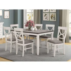 Chaises (bte de 2) - blanc & gris