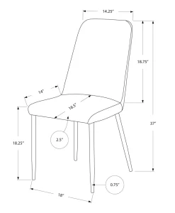 Chaises (bte de 2) - blanc - Monarch