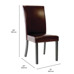 Chaises (bte de 2) - brun