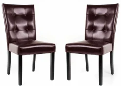 Chaises (bte de 2) - brun