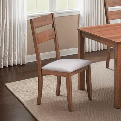 Chaises (bte de 2) - brun & beige