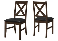 Chaises (bte de 2) - brun & noir - Monarch