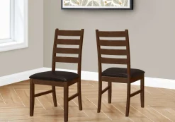 Chaises (bte de 2) - brun & noir - Monarch