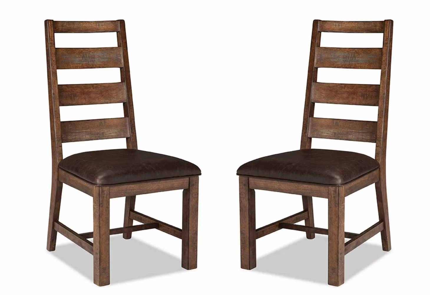 Chaises (bte de 2) - brun & noir