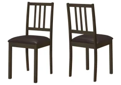Chaises (bte de 2) - brun foncé - Monarch