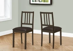 Chaises (bte de 2) - brun foncé - Monarch