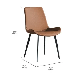 Chaises (bte de 2) - cognac