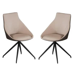 Chaises (bte de 2) - crème & gris