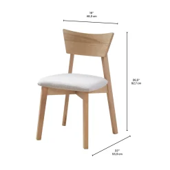 Chaises (bte de 2) - grège