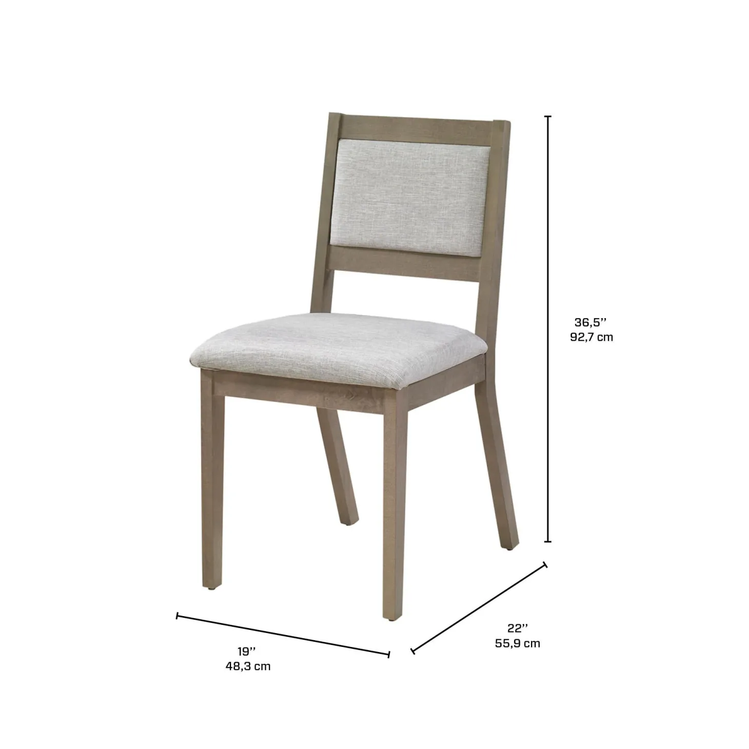 Chaises (bte de 2) - gris