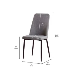 Chaises (bte de 2) - gris