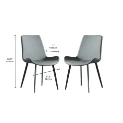 Chaises (bte de 2) - gris