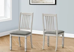Chaises (bte de 2) - gris - Monarch