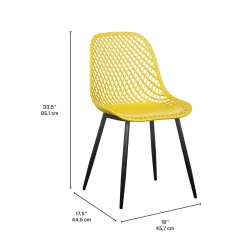 Chaises (bte de 2) - jaune