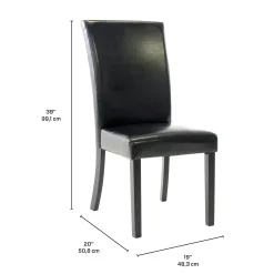 Chaises (bte de 2) - noir