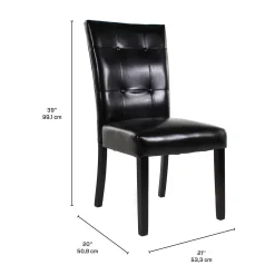 Chaises (bte de 2) - noir