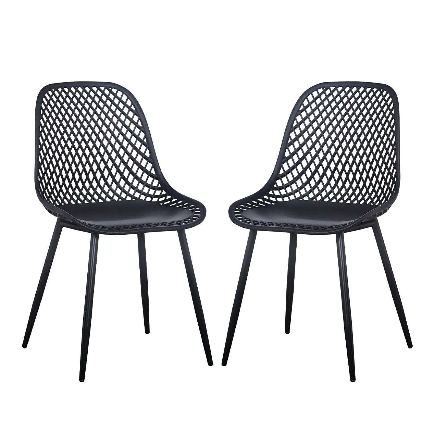 Chaises (bte de 2) - noir