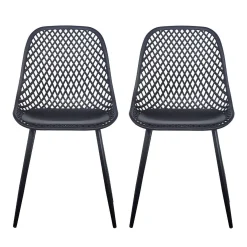 Chaises (bte de 2) - noir