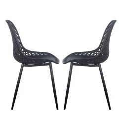 Chaises (bte de 2) - noir