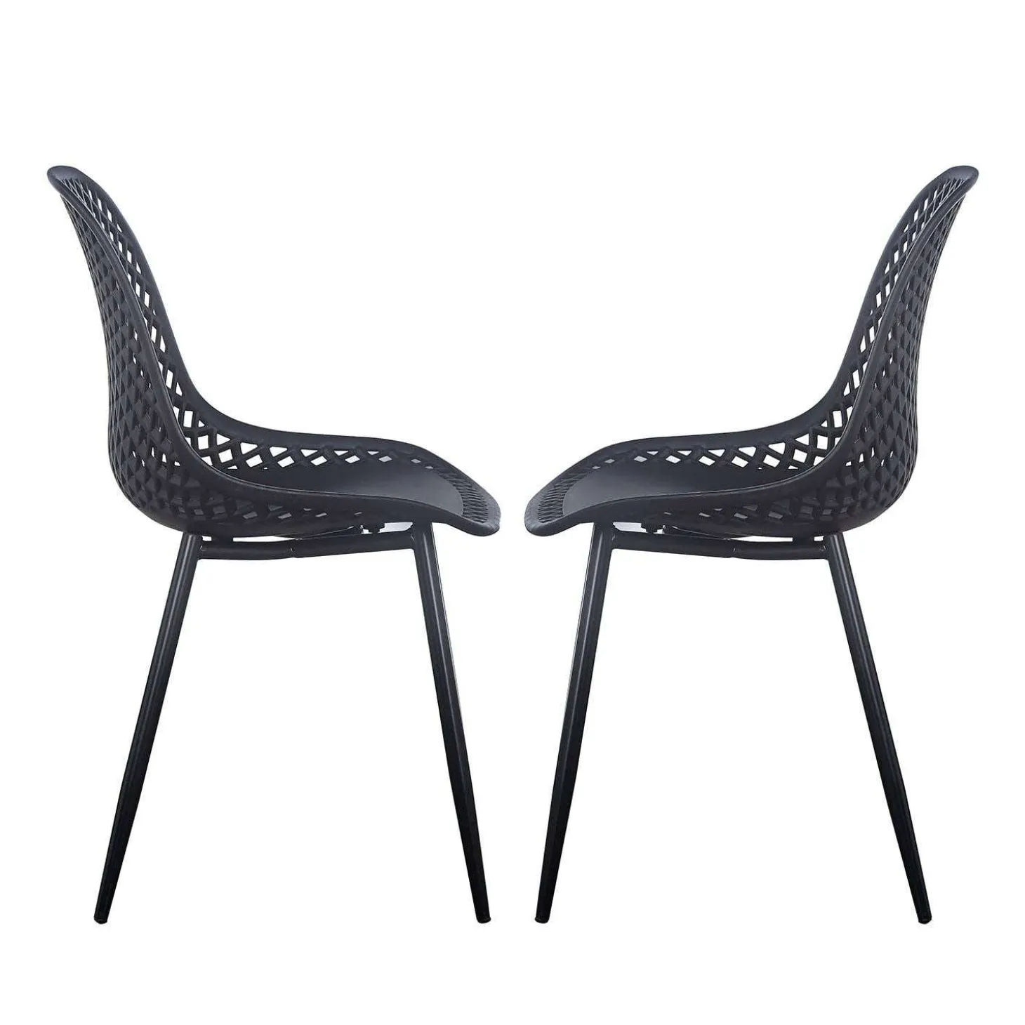 Chaises (bte de 2) - noir