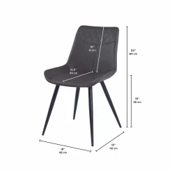 Chaises (bte de 2) - noir