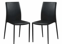 Chaises (bte de 2) - noir