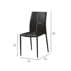 Chaises (bte de 2) - noir