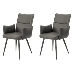 Chaises de cuisine (ensemble de 2) 35 po gris - Monarch - Monarch