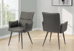 Chaises de cuisine (ensemble de 2) 35 po gris - Monarch - Monarch