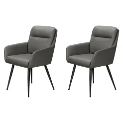 Chaises de cuisine (ensemble de 2) gris - Monarch - Monarch