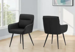 Chaises de cuisine (ensemble de 2) noir - Monarch - Monarch